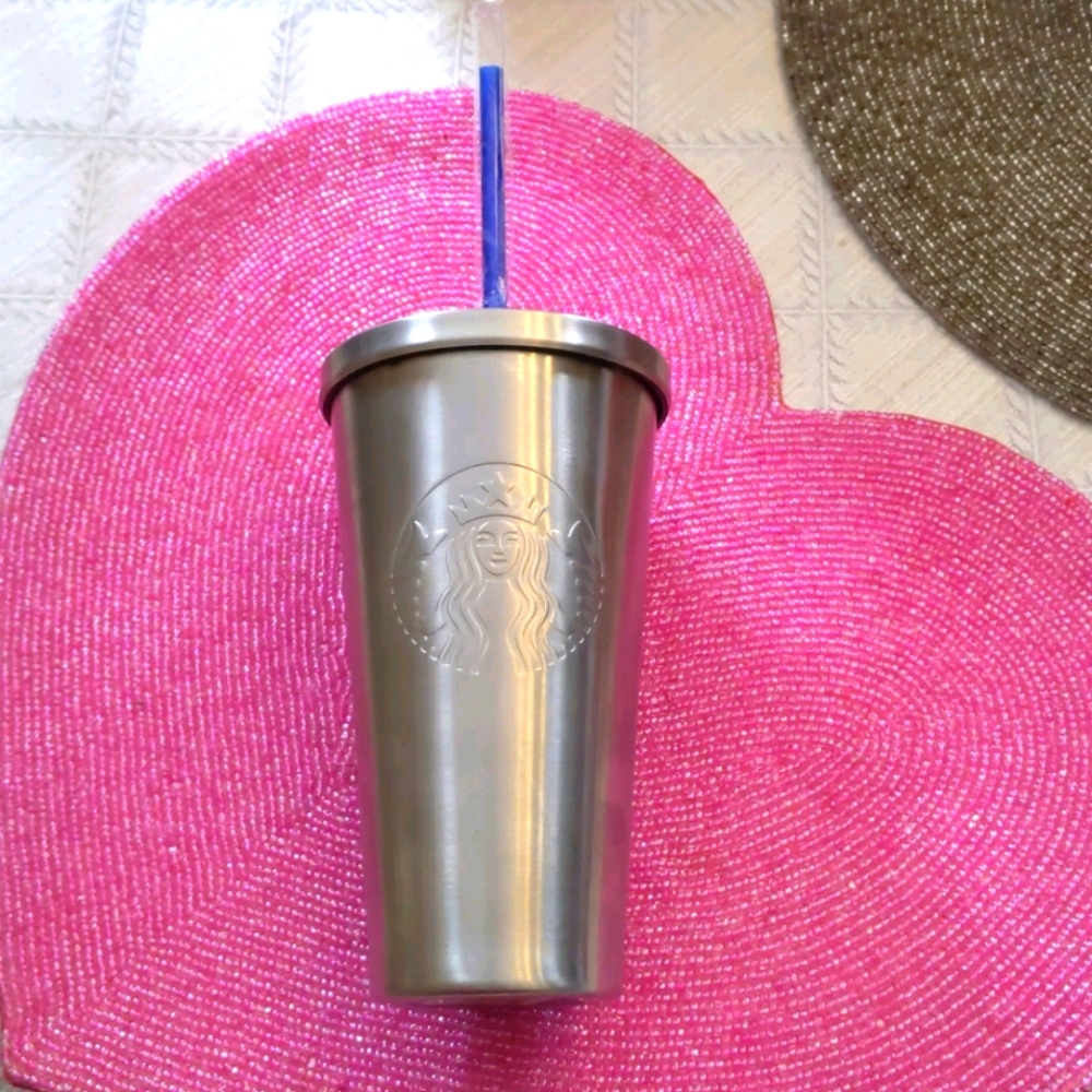 Starbucks brushed stainless steel tumbler